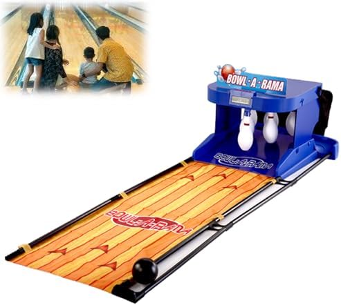Arcade Bowling Game, Electronic Bowling Game, with Led Electronic Scoreboard, Automatic Reset, Lights and Analogous Sound Effects,Suitable for Children and Adults