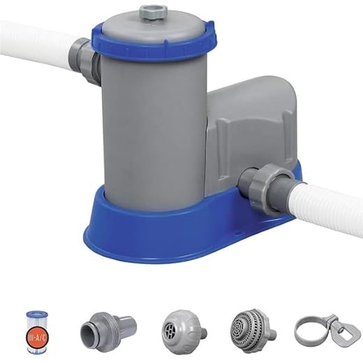 Trade Shop - Bomba De Filtrado De Cartucho Tipo Iii 5.678 L/H Para Piscinas Fuera Del Suelo 58389 -