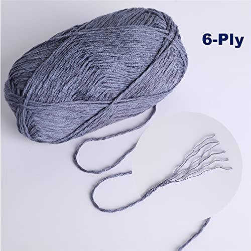 Shike Bamboo-Rain,Natural Cotton Bamboo Linen Blend Yarn,4 Skeins Soft Baby Light Worsted #3 Dk Weight For Crochet&Knitting Yarn,Per Skein 50G/120Yds (Coral Pink) #TOP4