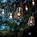 Goothy 10Ft Outdoor Patio Christmas String Lights,Set of 10 Glass ST38 Edison Style Bulb String Lights Garden/Backyard Party/Wedding Outdoor String Lights(Plus 1 Extra Bulbs)