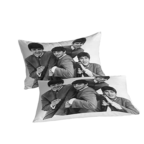 The Beatles Parure Housse Couette Impression 3D Groupe de Rock Ensemble De Literie Entretien Facile Respirant Prévenir… - Les Beatles, Paul McCartney, John Lennon, RIngo Starr, George Harrison The Beatles Parure Housse Couette Impression 3D Groupe de Rock Ensemble De Literie Entretien Facile Respirant Prévenir… – Image 5