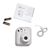 Fujifilm Instax Mini 12 Instant Camera with 40 Shot Film Pack - Clay White