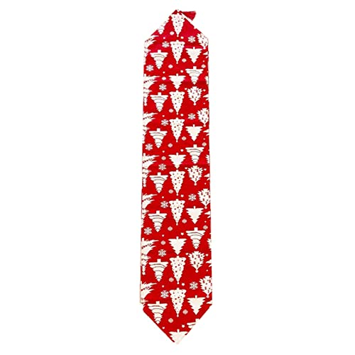 C-LARSS Mantel de Alce Rojo navideño de Color Brillante para Fiestas B Cover