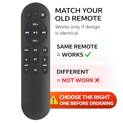 Image of K2 Remotes Compatible for Croma Home Theatre & Soundbar Controller - Replacement Control | Remote Works When Your Old Remote Matches Exactly