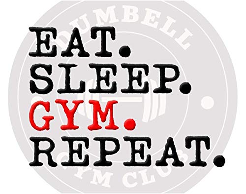 Eat, Sleep, Gym, Repeat - Motivational Wall Art Print - 11x14 Unframed Photo