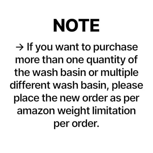 Image of Wall Mounted Wash Basin for Bathroom | Wall Hung Wash Basin /Sink (15.35 x 16.14 x 13 Inch, SFKOP - 214)