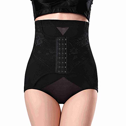 Loboo Idea Women Butt Lifter Body Shaper Hi-Waist Tummy Control Pantie Shapewear Black