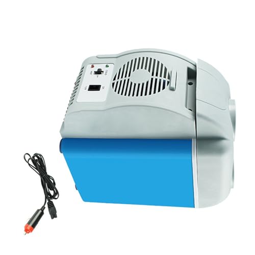 Nevera pequeña de 6 L para dormitorio, coche, oficina, escritorio y dormitorio, armario termoeléctrico portátil y calentador para alimentos, bebidas, refrigerador de coche