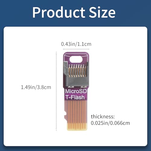Micro SD Card Extension Board 3D Printer External Micro SD Card Car Navigation Memory Card Male to Female Extension Cable Wear Resistant PCB Board (6 pcs)