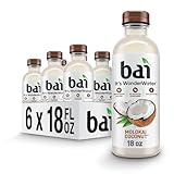Bai Antioxidant Infused Water Beverage, Molokai Coconut, with Vitamin C and No Artificial Sweeteners, 18 Fluid Ounce Bottle, 6 Pack