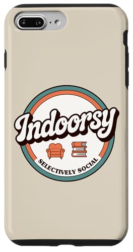 Indoorsy Selectively Social �r���e�[�W ���Љ�I �����I �X�}�z�P�[�X iPhone 7 Plus/8 Plus �p