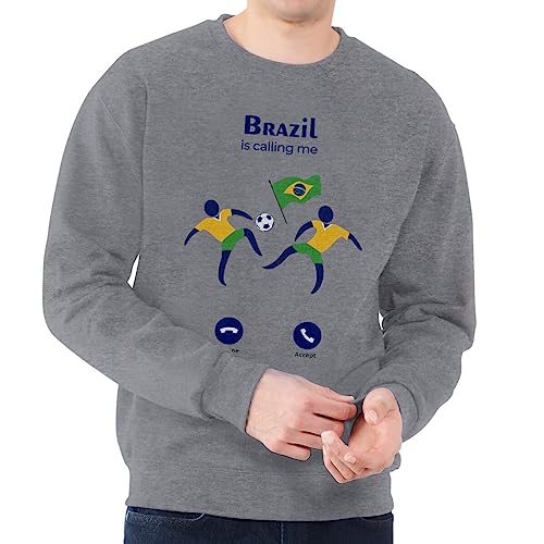 Sweat Homme Brazil is Calling Me pull confortable pour le beach soccer