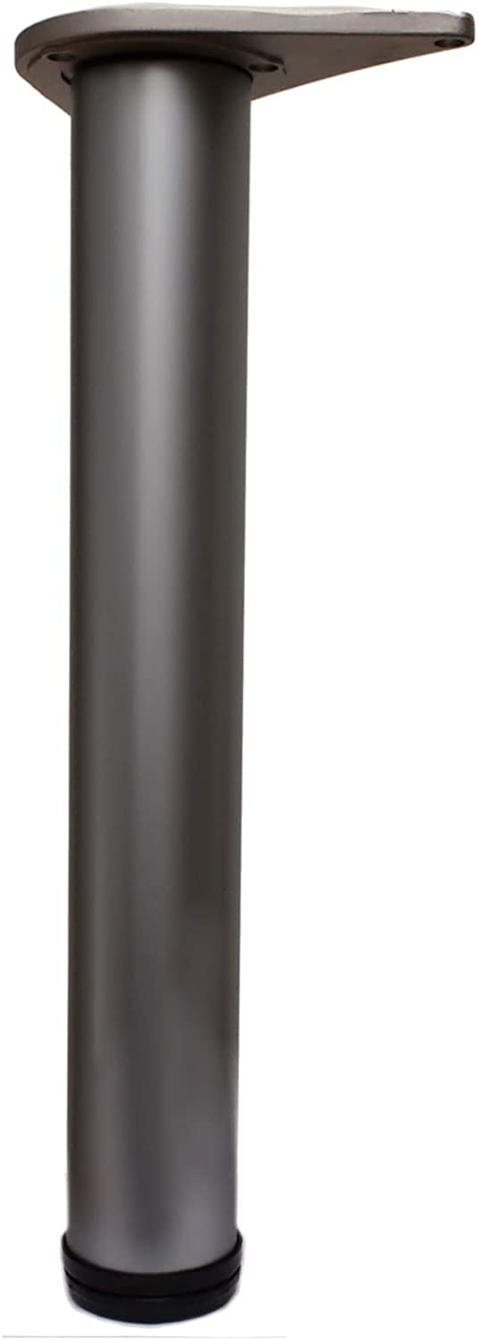 Gtv Satin Silver Breakfast Bar Legs / Table Worktop Desks - Satin 1100Mm X 2