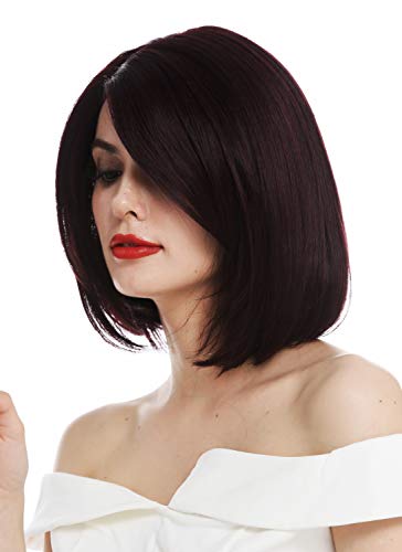 WIG ME UP - HAA-MF-99J wig women's wig lace front partial monofilament shoulder length bob long bob sleek voluminous Bordeaux red - Image 3