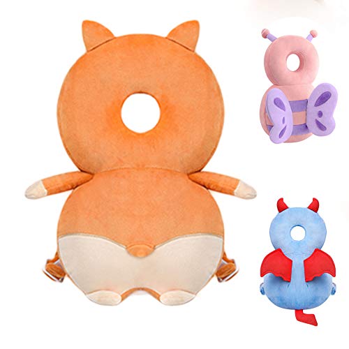 JunNeng Toddler Baby Head Protection Cushion Backpack Wear,Orange Cogri