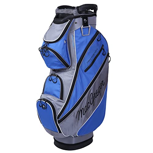 MacGregor Golf DX 14 Way Divider Cart Bag, Grey/Blue