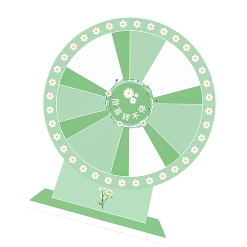 SM SunniMix Tabletop Prize Turntable Roulette Wheel Lightweight Tabletop Fortune Wheel for Fortune Game Promotional Activities Gatherings, Style C