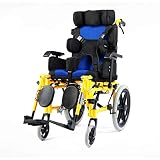 SUYUDD Ultraleichter Aluminium Kinderrollstuhl Mit Selbstantrieb, Voll Liegende Klapprollstühle Manuelle Mobilitätsroller Mit Beinstütze Und Esstisch