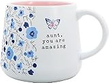 Pavilion Gift Company - Aunt, you are amazing - 18-ounce Stoneware Mug, Mothers Day Gift, Aunt Coffee Cup, 1 Count