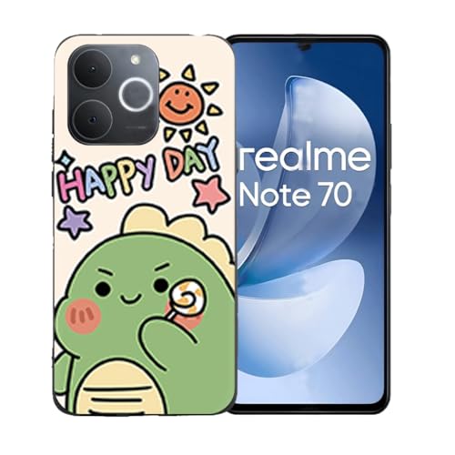 GYDQQKJ Realme Note 70T �p�̃J�o�[ �A�\�t�g�V���R�[��TPU�\�t�g�P�[�X�o���p�[�V�F���v���~�A���ی�P�[�X���J�o�[ �p�� (6.74") - LLM49
