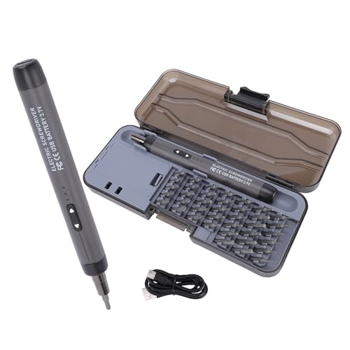 Generic 48 in 1 Electric Screwdriver Mini Cordless Precision Screwdriver with 38 Bits and 6 Opening Tools Portable Small Repair Tool Kit for PC Phone Laptop and Electronics
