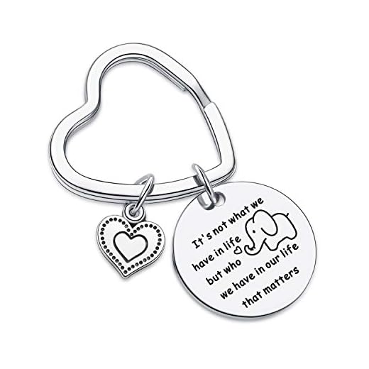 7RVZM Encouragement Keychain Encouragement Gift Birthday Gifts Birthday Jewelry Best Friend Keychain Friendship Gifts Sister Jewelry Best Friend Jewelry Cousin Keychain Elephant Gift Elephant Keychain