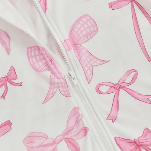 Little Girls Beach Dress Zipper Closure Bikini Cover Up Hooded Bow Plaid Swimwear Bathing Suit4