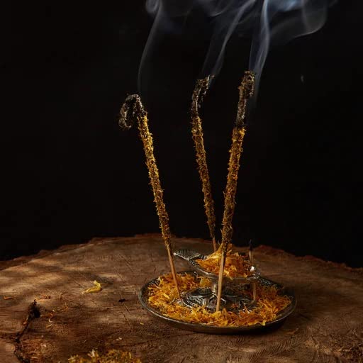 Aromanza Premium Organic Incense. Hand Made. Natural Flowers, Resins, Wood. Breath Nature. Feel Better Gift. 6 count. (Vanilla/Rosemary/HARMONY)