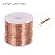 QUARKZMAN 0,3 mm Magnetdraht 300 m emaillierter Kupferdraht emaillierter Magnetwicklungsdraht Spule 200 g 155 °C für Transformatoren Induktoren