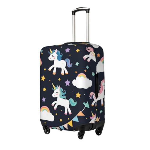 Unicorn Rainbow Clouds Luggage Cover Elastic Washable Protector Anti-Scratch Travel Suitcase Covers With Concealed Zipper For 18-32 Inch Luggage Medium2
