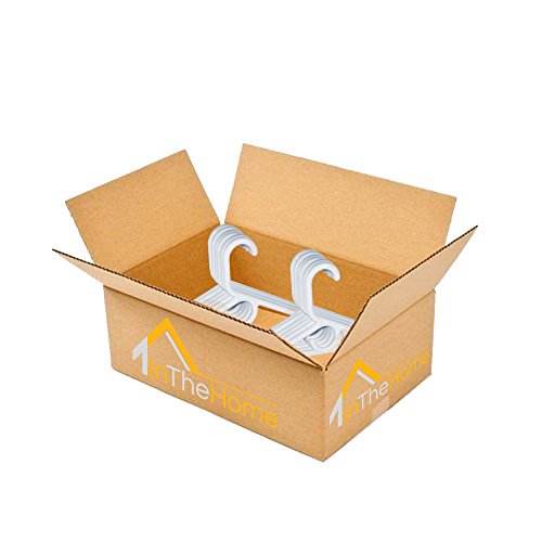 1Inthehome Heavy Duty White Hangers Tubular Plastic Hangers, Set Of 24 (Heavy Duty) #TOP5