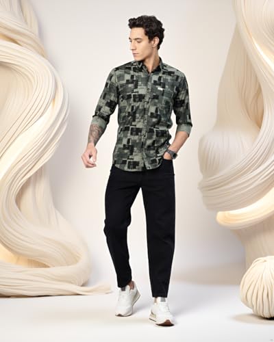 Image of Majestic Man Pure Cotton Printed Trendy & Comfortable Casual Shirt