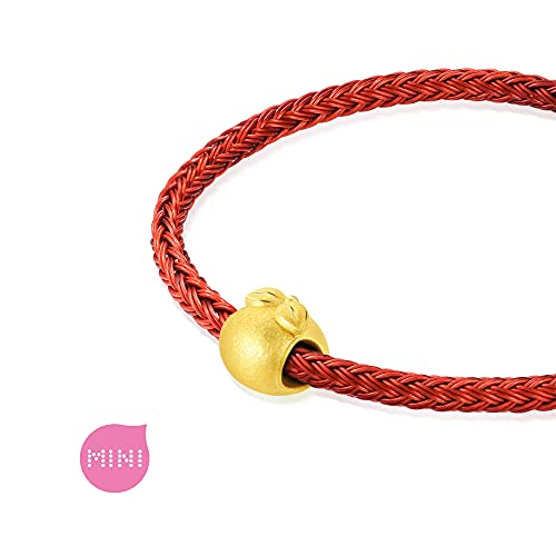 Image of CHOW SANG SANG 999 24K Solid Gold Mini Charm Mandarin Oranges Bracelet for Women 92658C