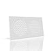 AC Infinity Biała kratka wentylacyjna 12 cali (30 cm), do komputerowych szafek elektronicznych AV, montuje dwa wentylatory 120 mm, kratka zamienna do AirPLATE S7/T7