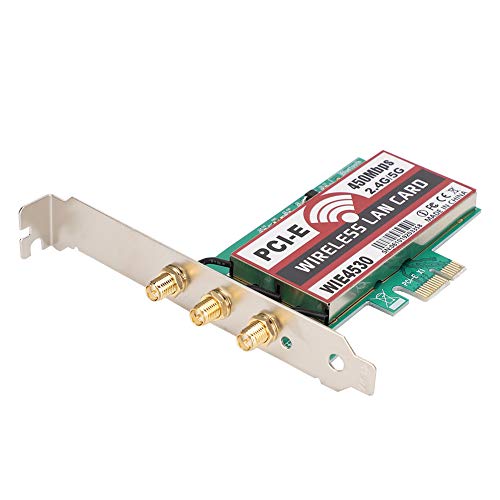 Cuifati Carte WiFi PCI-e, Adaptateur PCI Express sans Fil Double Bande 2.4G / 5G, Carte Adaptateur Réseau WiFi sans Fil PCIe avec Antenne Externe 3 X 2dBi, Prise en Charge PCI-EX1 / X4 / X8 / X16