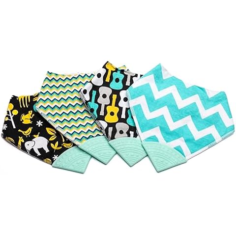 V&D HOME Baby Teething Bib with Teether Cover