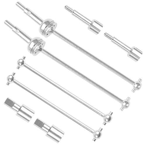 ShareGoo Metal 144001 CVD Drive Shaft Differential Cup Wheel Axle Stub Wheel Shaft Cup Compatible with WLtoys 144001 1/14 RC Car (Silver)