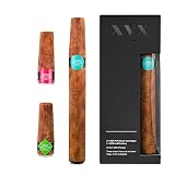 XVX CIGAR - Elektronische Zigarre - Enthält Vorbefüllte Aroma Patronen - Apfel - Minze - Zigarre - 900 Züge Pro Patrone- USB-Ladegerät & Aroma-Wechsel - E-Zigarette - E-Shisha - Nikotinfrei