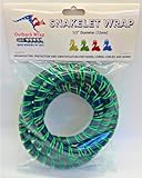 Outback Wrap - Snakelet Wrap Hydraulic Hose Management Protector and Tagging Wraps for Farming and Agriculture Equipment, Tractors, Harvesters, Planters, and Sprayers 12mm Diameter- 5 Foot (Green)