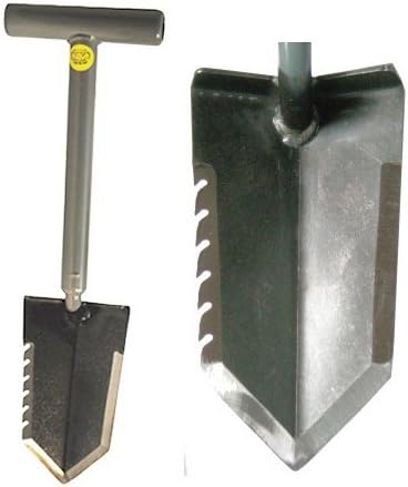 Lesche 1V_WWMFG-TH18-SER-L Mini Sampson 18" T-Handle Shovel with Serrated Blade
