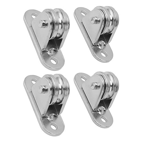 Rolo de Polia, Polia Fixa de Aço Inoxidável para Portão Deslizante (4 PCS)