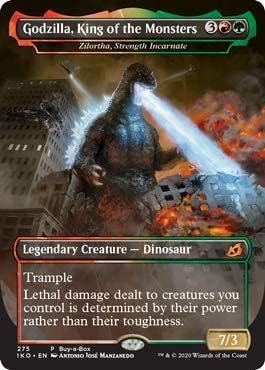 Miniatura 2 de Magic The Gathering - Zilortha, Strength Encarnate - Godzilla, Rey de los monstruos - Lámina - Ikoria Guarida de Behemoths