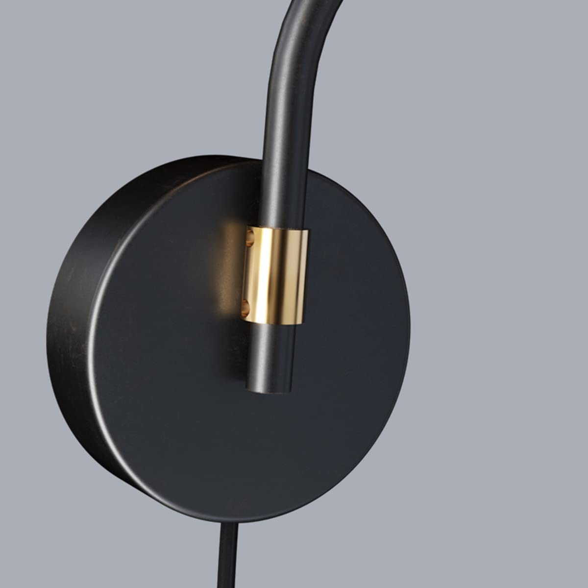 Wandleuchte Vintage Innen Mit Schalter, Wandlampe Retro E27 Mit Kabel Für Steckdose 180° Drehbar Schwarzes Metall Langer Arm Wandbeleuchtung Schlafzimmer Nachttischlampe Verstellbare Wandleselampen
