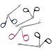 AAProTools Pack of 4 Assorted Metallic Color (Pink, Black, Blue, Black) Handles New German Grade Hartman Alligator Forceps 3.5