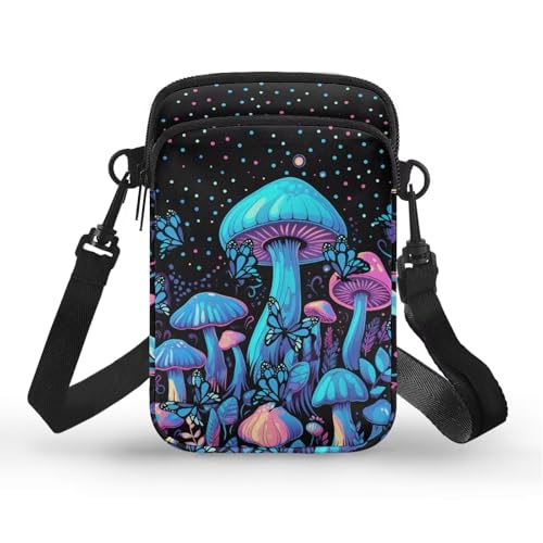 Men's 2 Layer Cross Body Bag Travel Passport Wallet Messenger Sling Bags