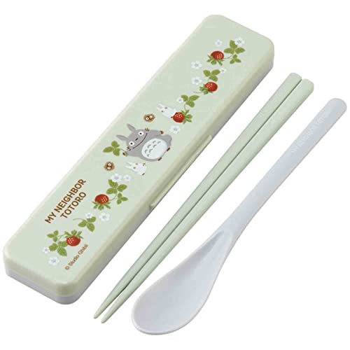 My Neighbor Totoro Chopsticks and Spoon with Case -Raspberry