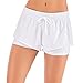 Lixada Pantaloncini da Corsa da Donna 2 in 1 Asciugatura Rapida Traspirante Pantaloncini Sportivi per Il Fitness Tennis Jogging Boxe Danza, Nero/Grigio/Bianco