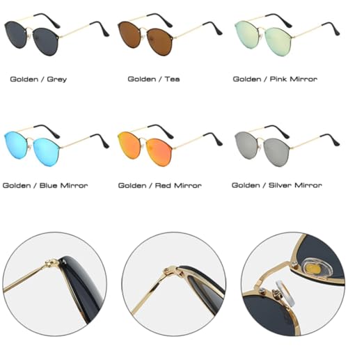 Lunettes de soleil rondes anti-éblouissement UV400 pour protéger vos yeux