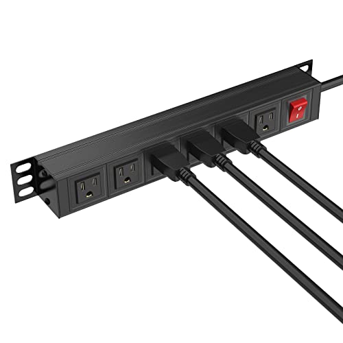 Btu PDU 6 Outlet Power Strip, Metal Mountable Power Strip Surge Protector thumb #8
