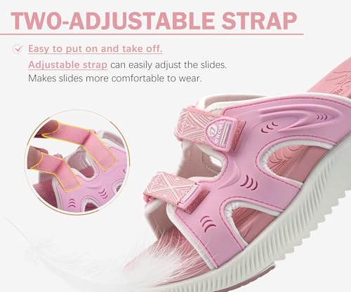 Image of ONCAI Womens Orthotic Sandals Ladies Recovery Walking Slides Arch Support Plantar Fasciitis Comfort Orthopedic Soft Cushion Summer Adjustable Sandalias Size 6-12